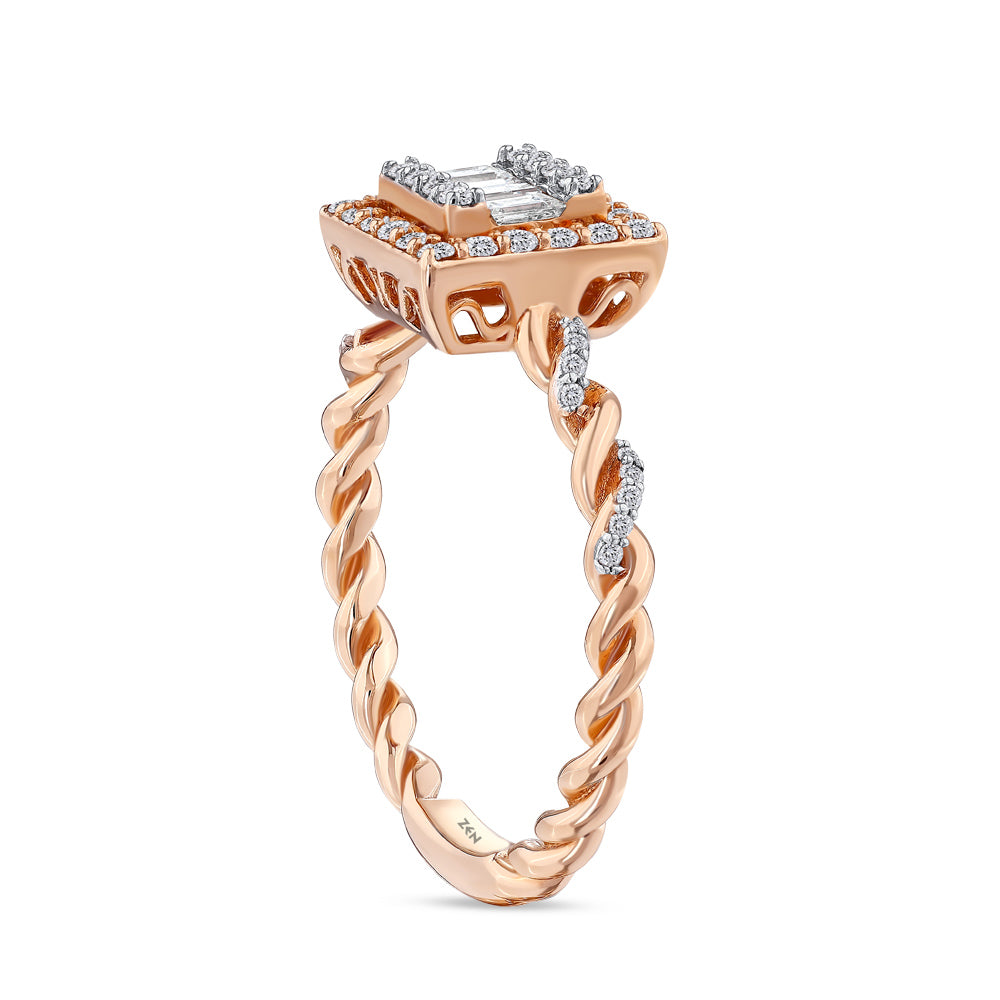0.40 ct. Baguette Diamond Ring