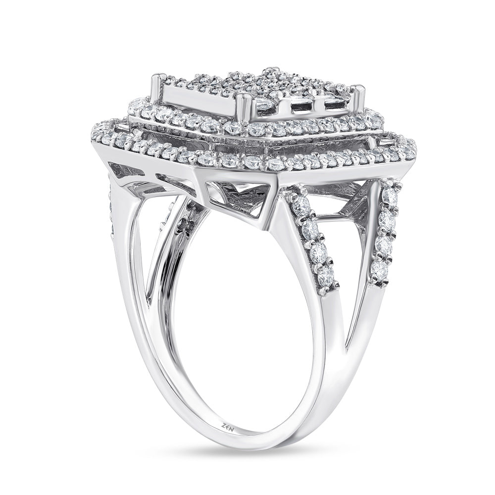 1.27 ct. Baguette Diamantring