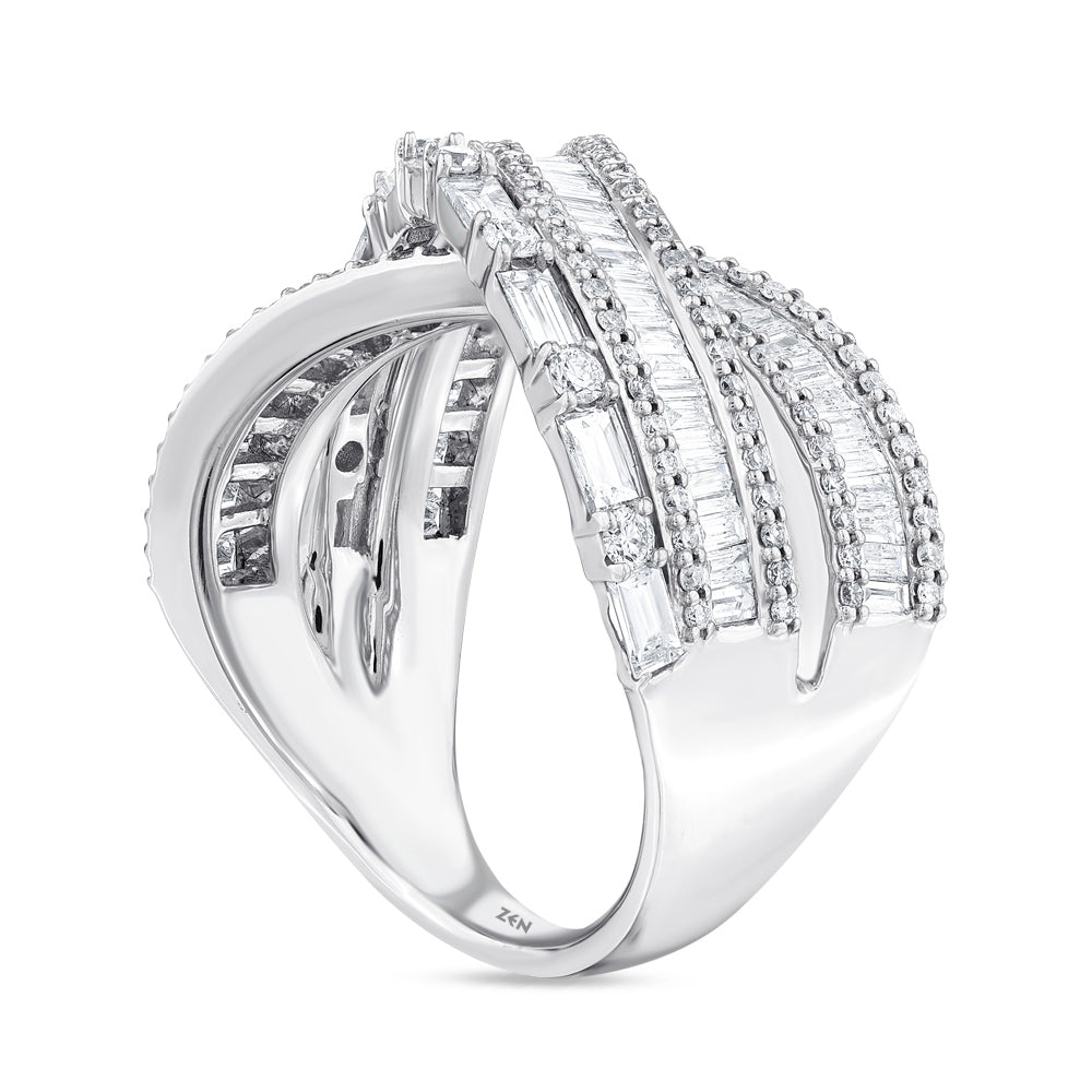 1.49 ct. Baguette Diamantring