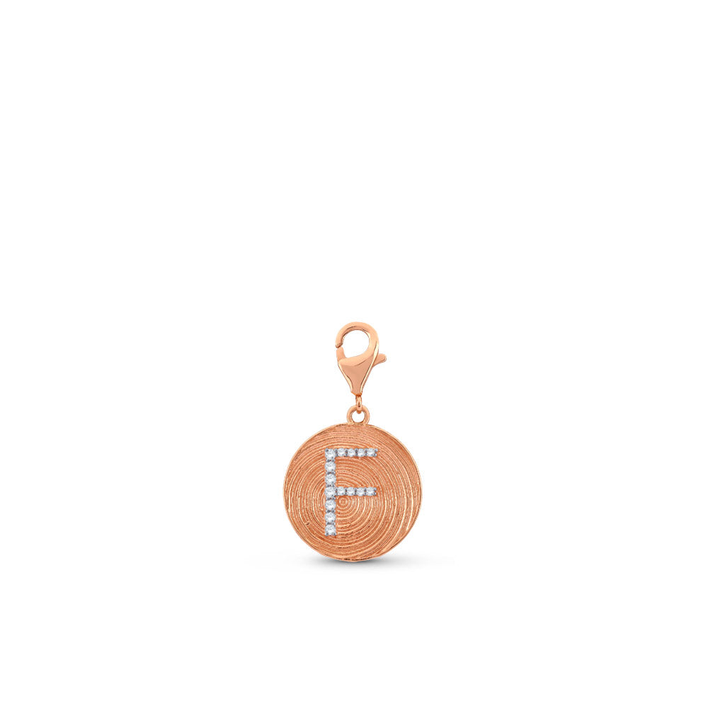 0.06 ct. Charme F Buchstabenanhänger