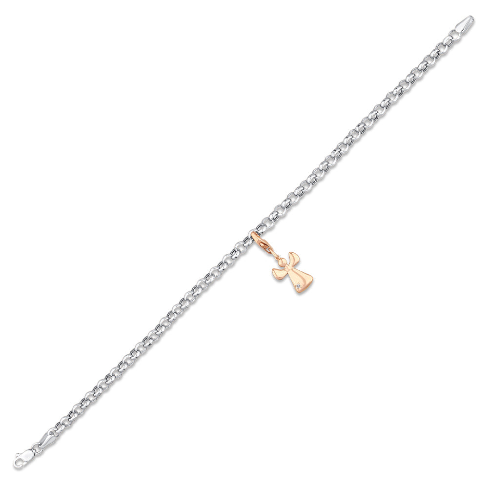 0.01 ct. Charm Engel Armbandan