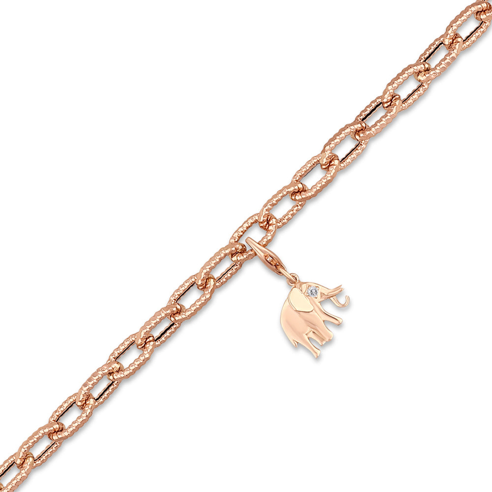 0.02 ct. Charm Elefant Armband