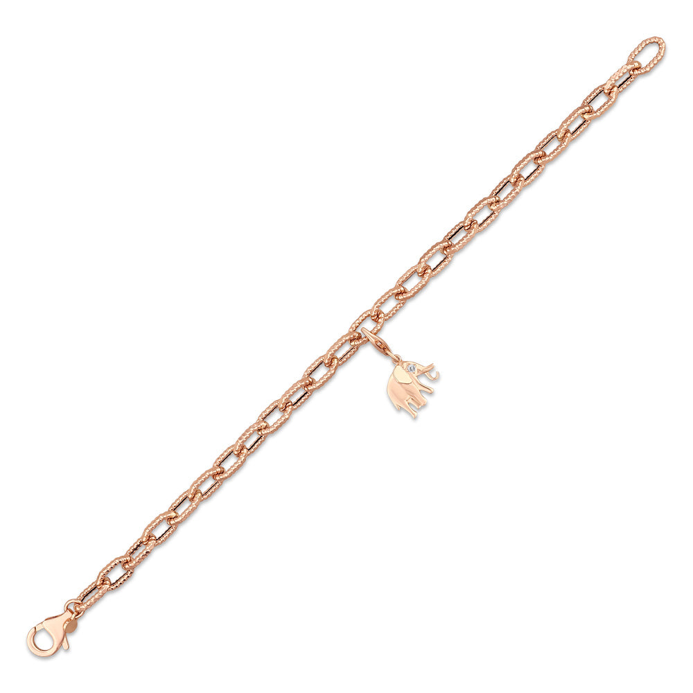 0.02 ct. Charm Elefant Armband