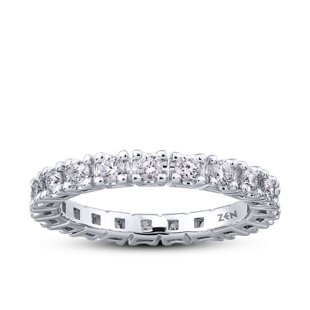 0.80 ct. Memoire Diamantring