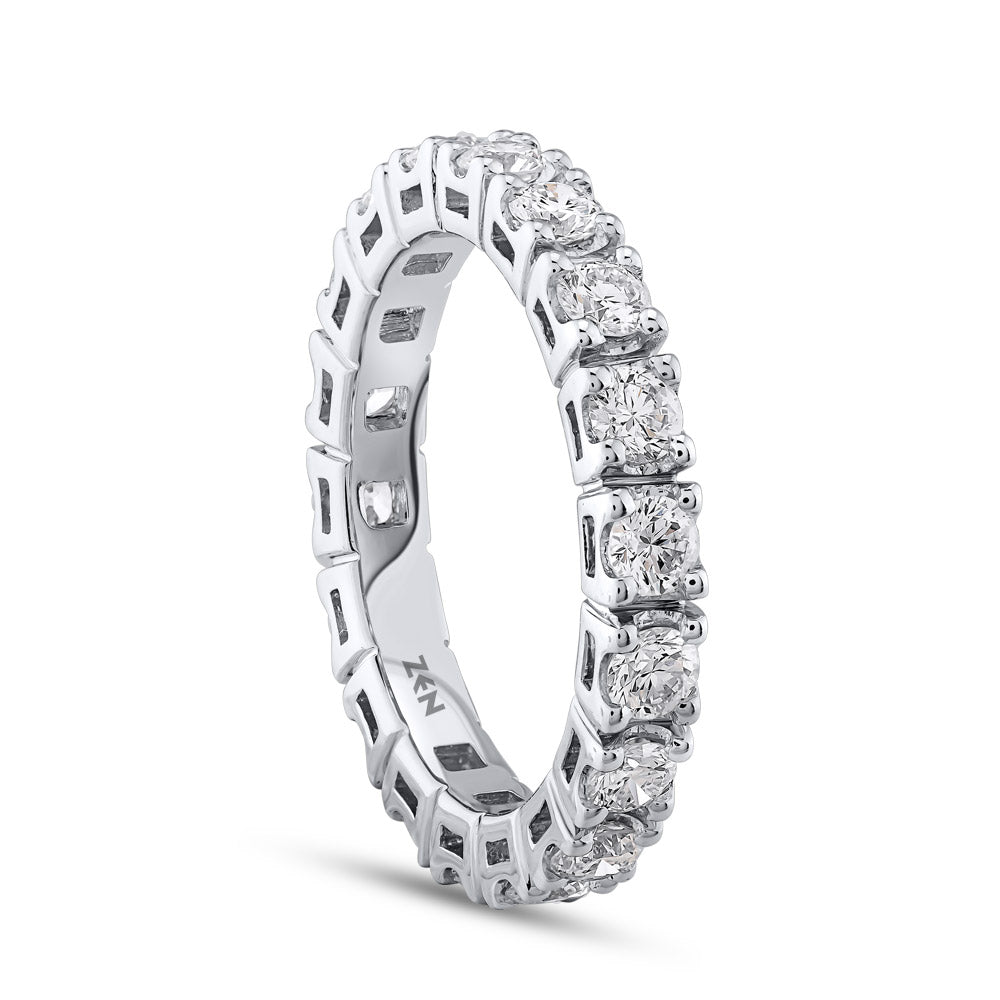 0.80 ct. Memoire Diamantring