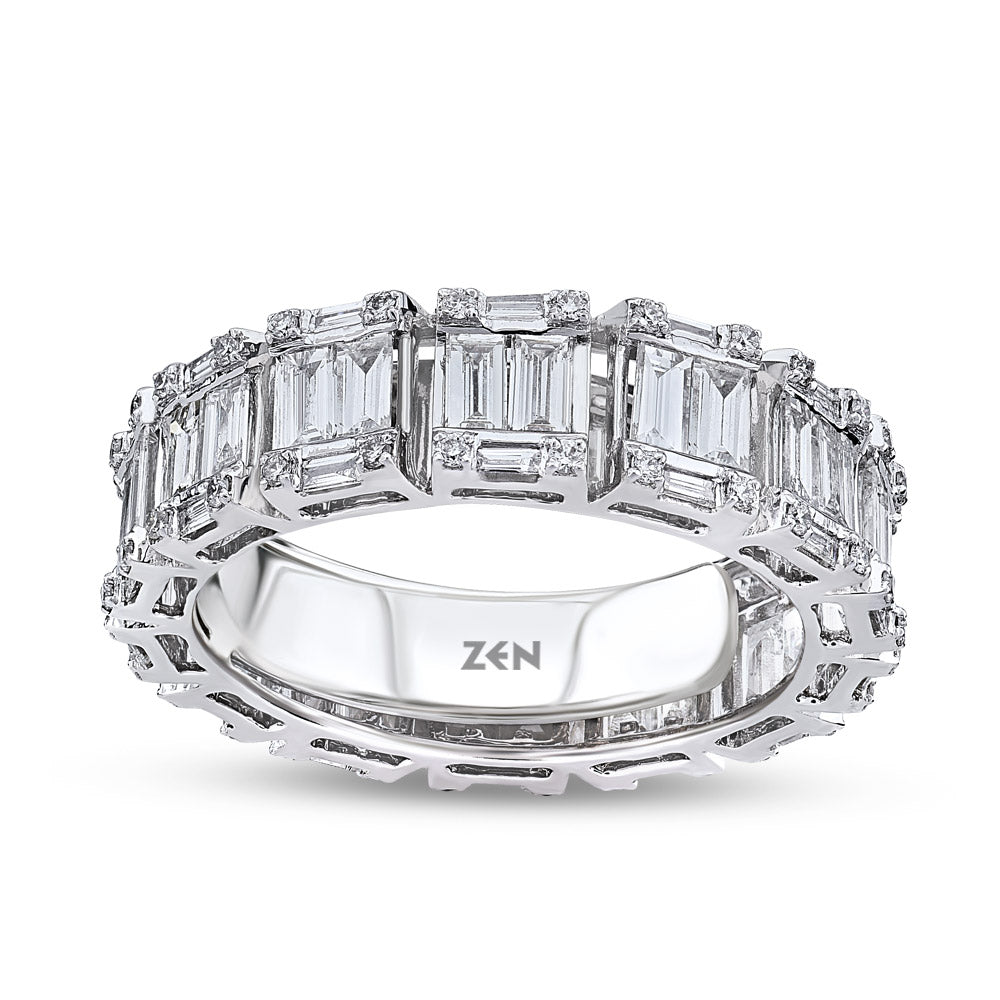 1.55 ct. Baguette Diamantring