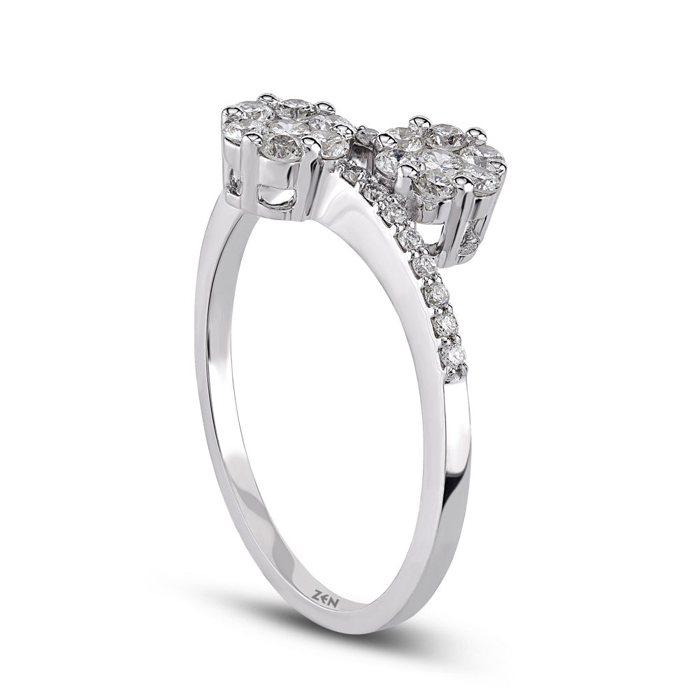 0.52 ct. Doppel Reina Diamantring