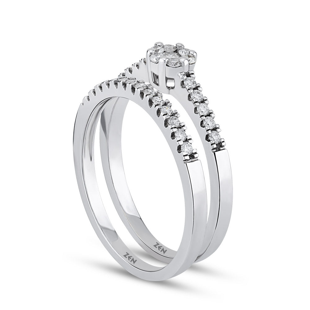 0.31 ct. Modern Diamond Engagement Ring