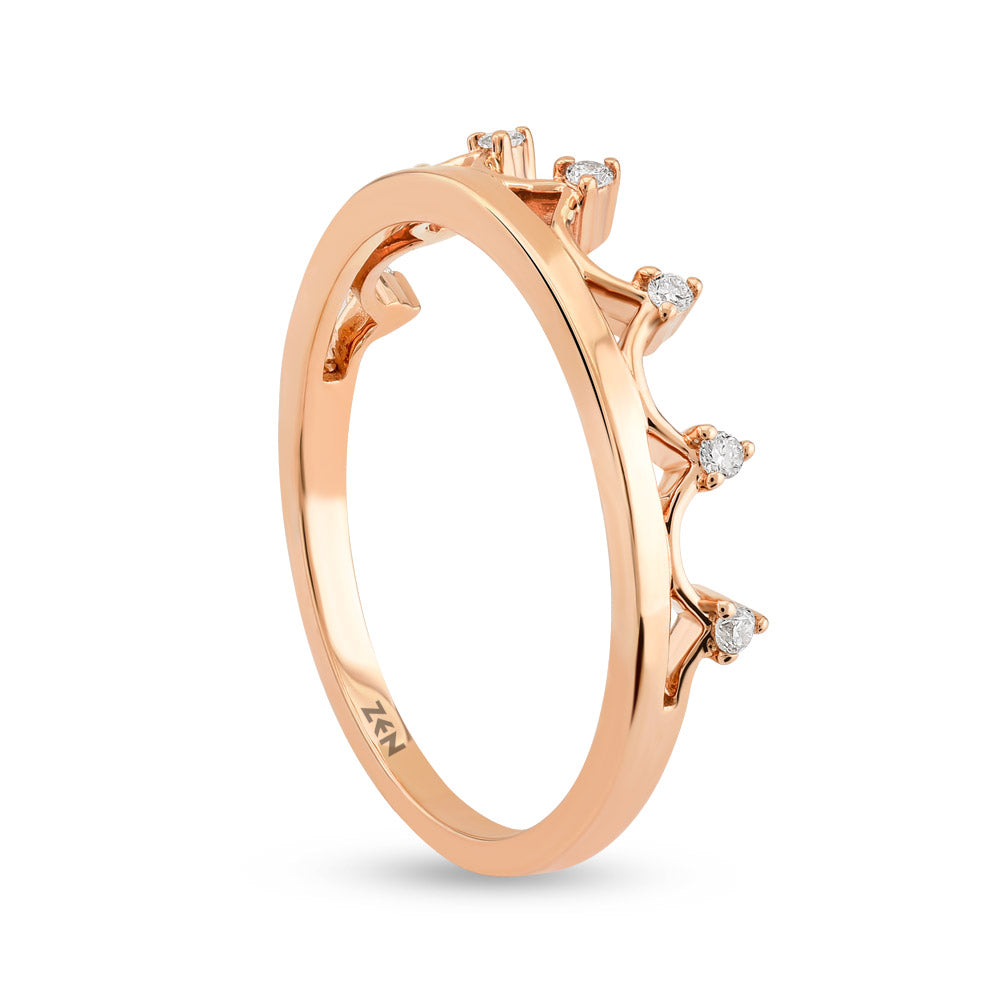 0.06 ct. Krone Diamantring