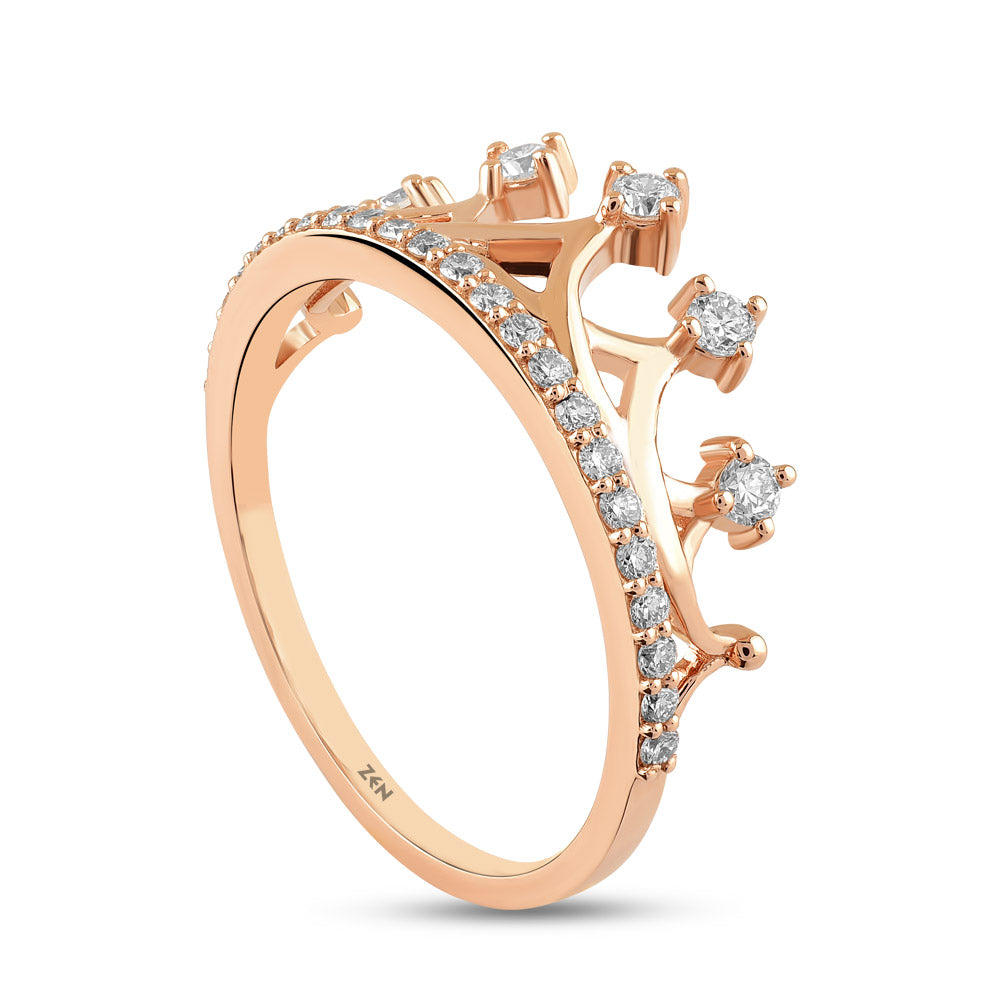 0.33 ct. Krone Diamantring