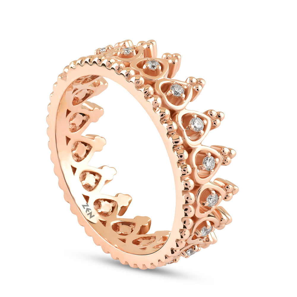0.17 ct. Krone Diamantring