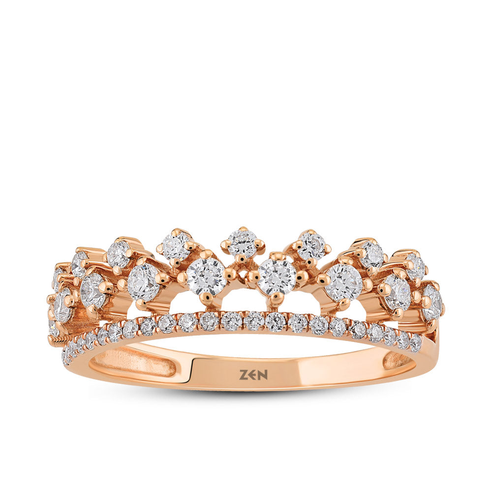 0.48 ct. Krone Diamantring