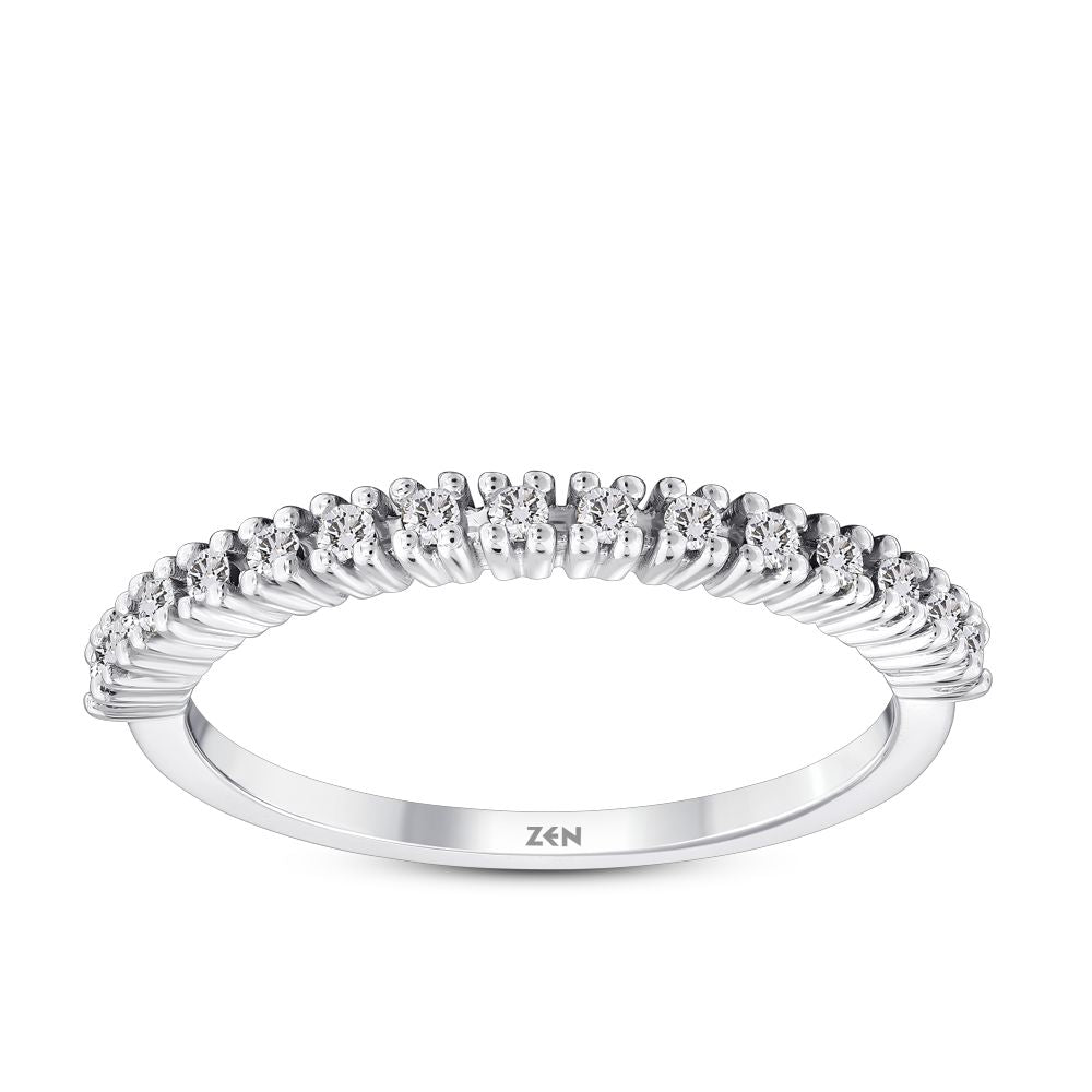 0.15 ct. Halbmemoire Diamantring