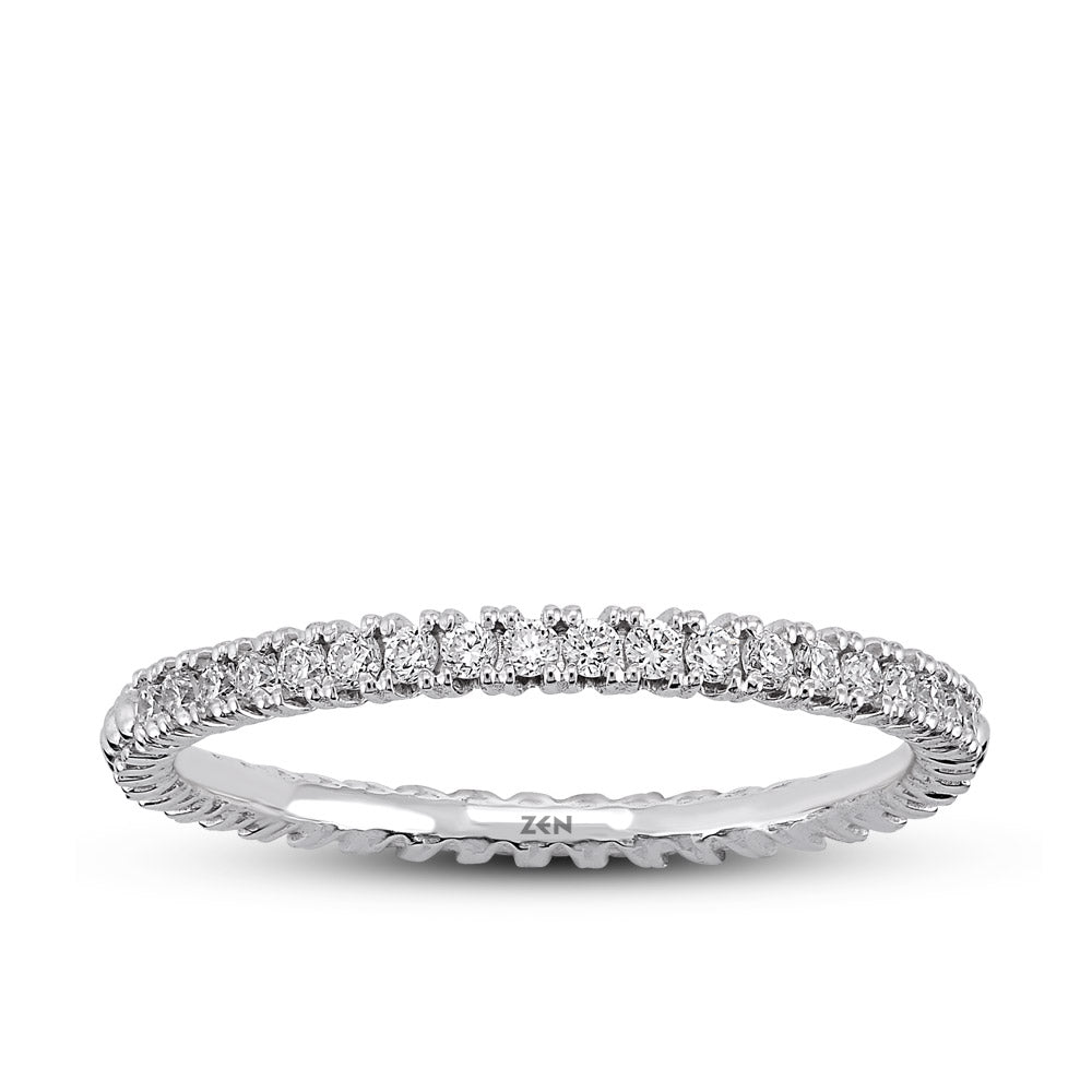 0.20 ct. Halbmemoire Diamantring