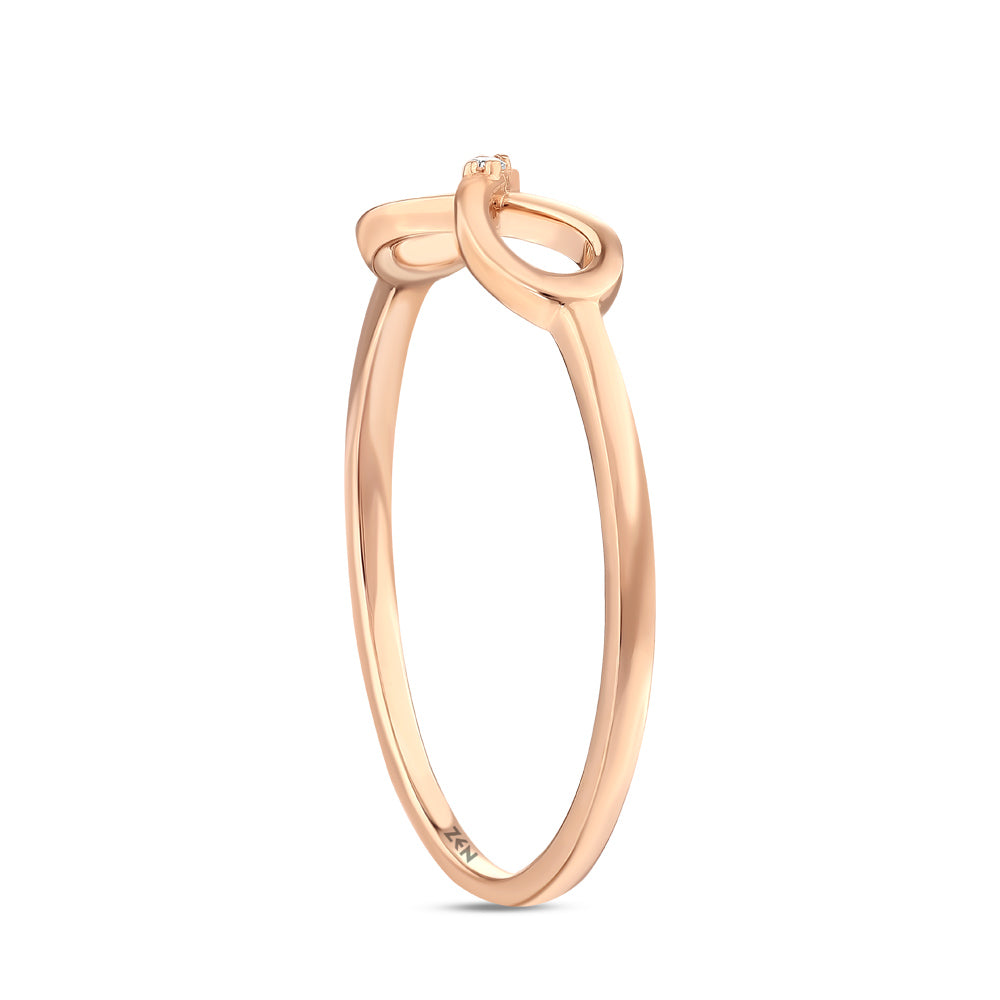 0.01 ct. Unendlichkeit Diamantring