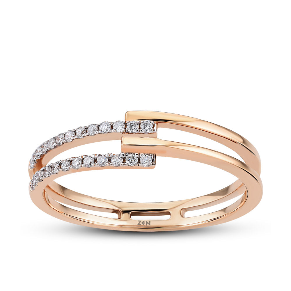 0.11 ct. Duett Diamantring