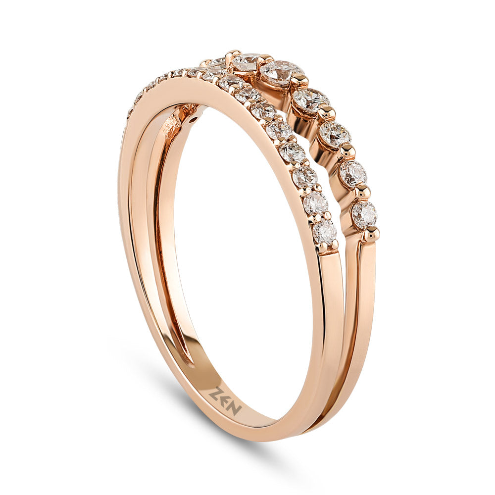 0.36 ct. Duett Diamantring