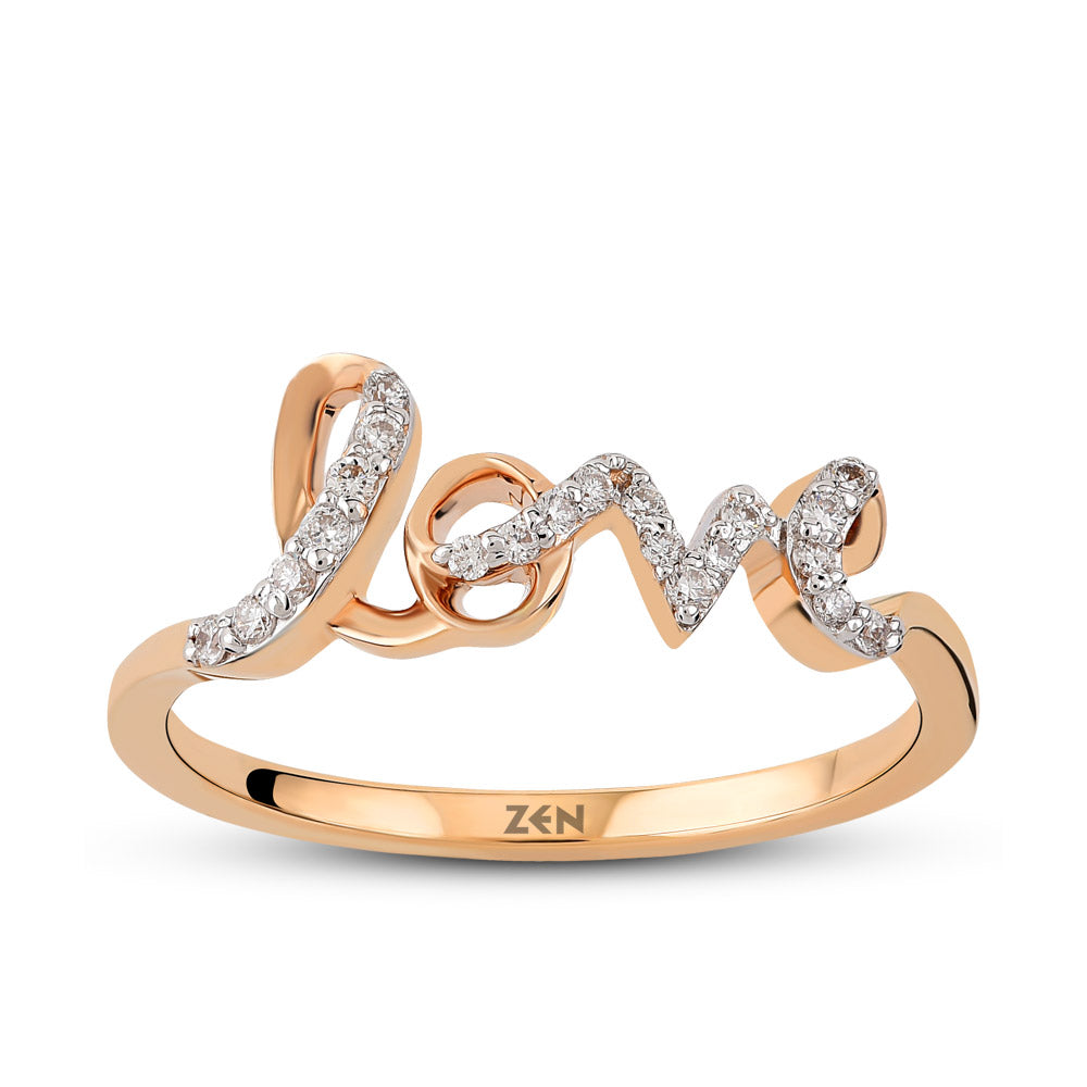 0.11 ct. Love Diamantring