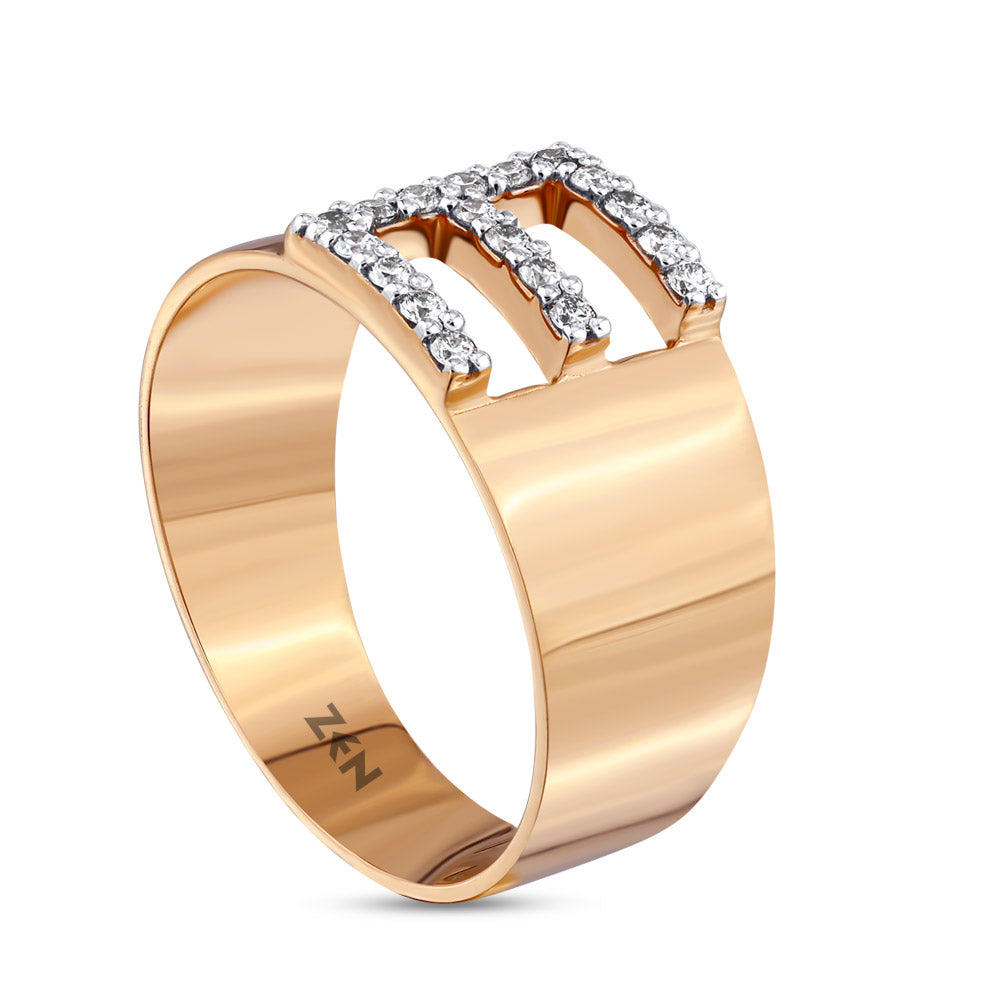 0.15 ct. Buchstabe E Diamantring