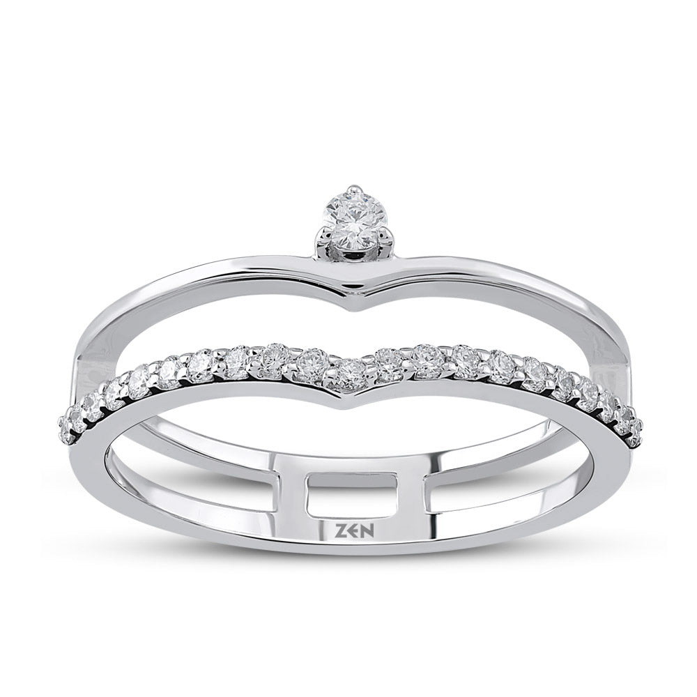 0.22 ct. Duett Diamantring