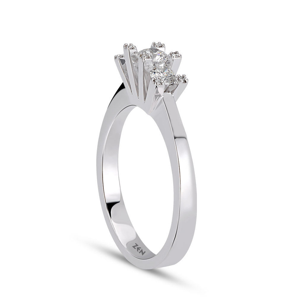 0.19 ct. Tria Diamantring