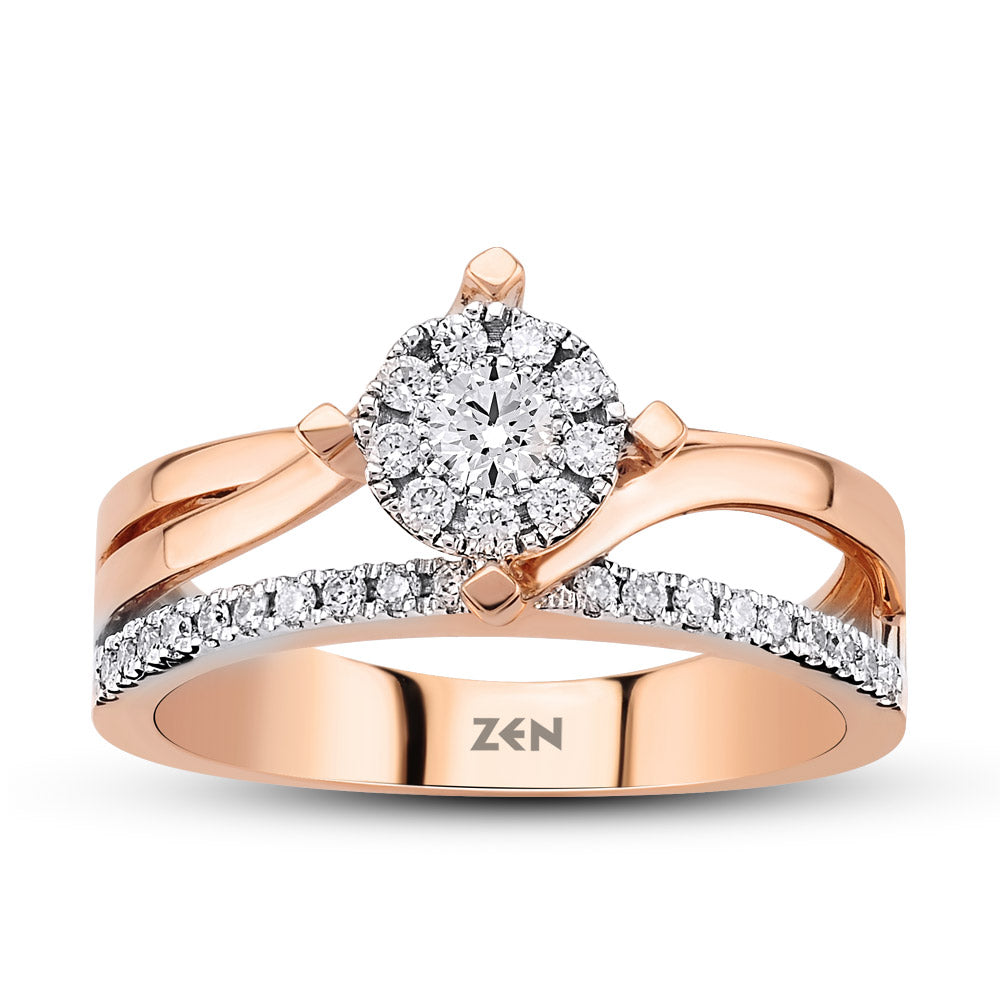 0.30 ct. Duett Diamantring