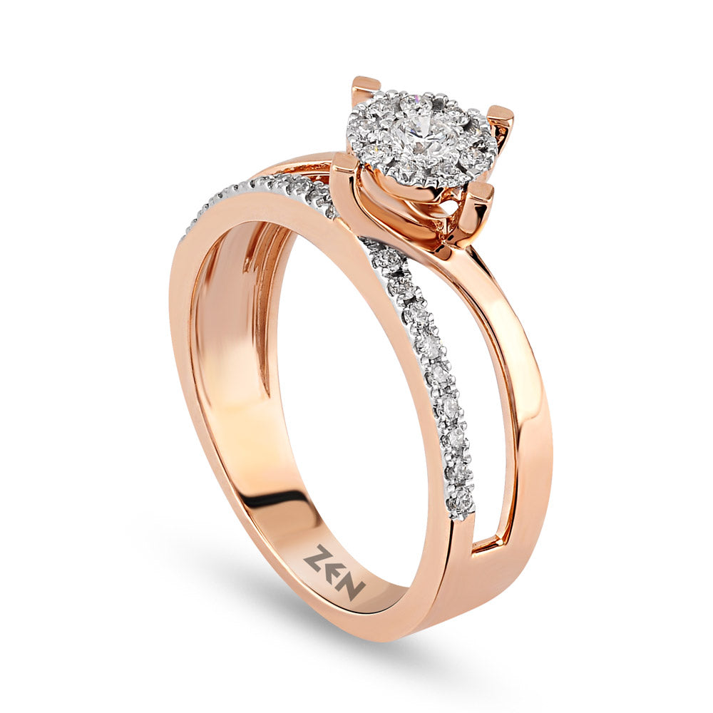 0.30 ct. Duett Diamantring