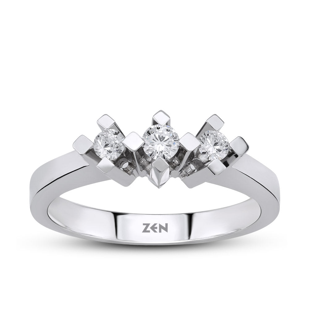 0.18 ct. Tria Diamantring