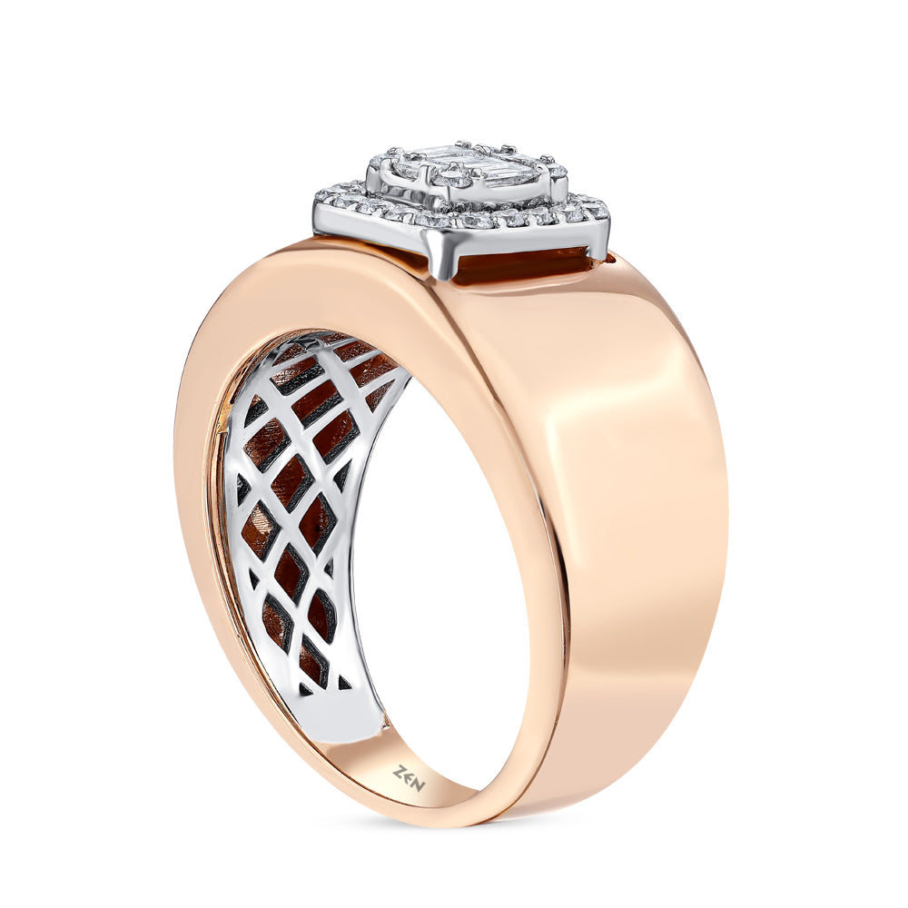 0.40 ct. Baguette Diamantring
