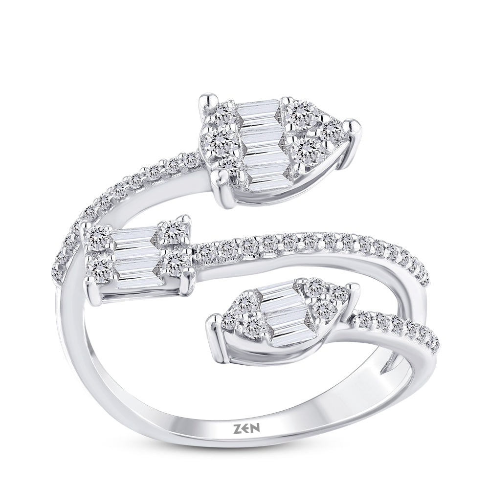 0.70 ct. Baguette Diamantring