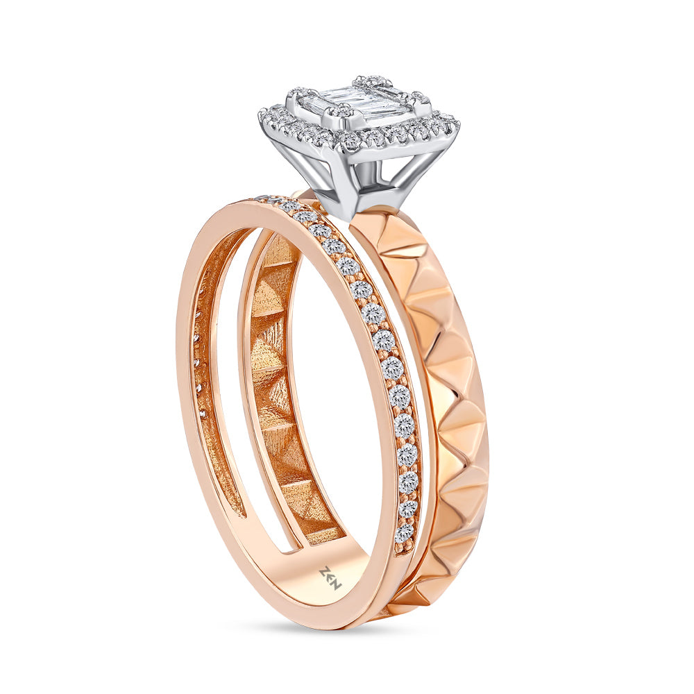 0.25 ct. Baguette Diamantring