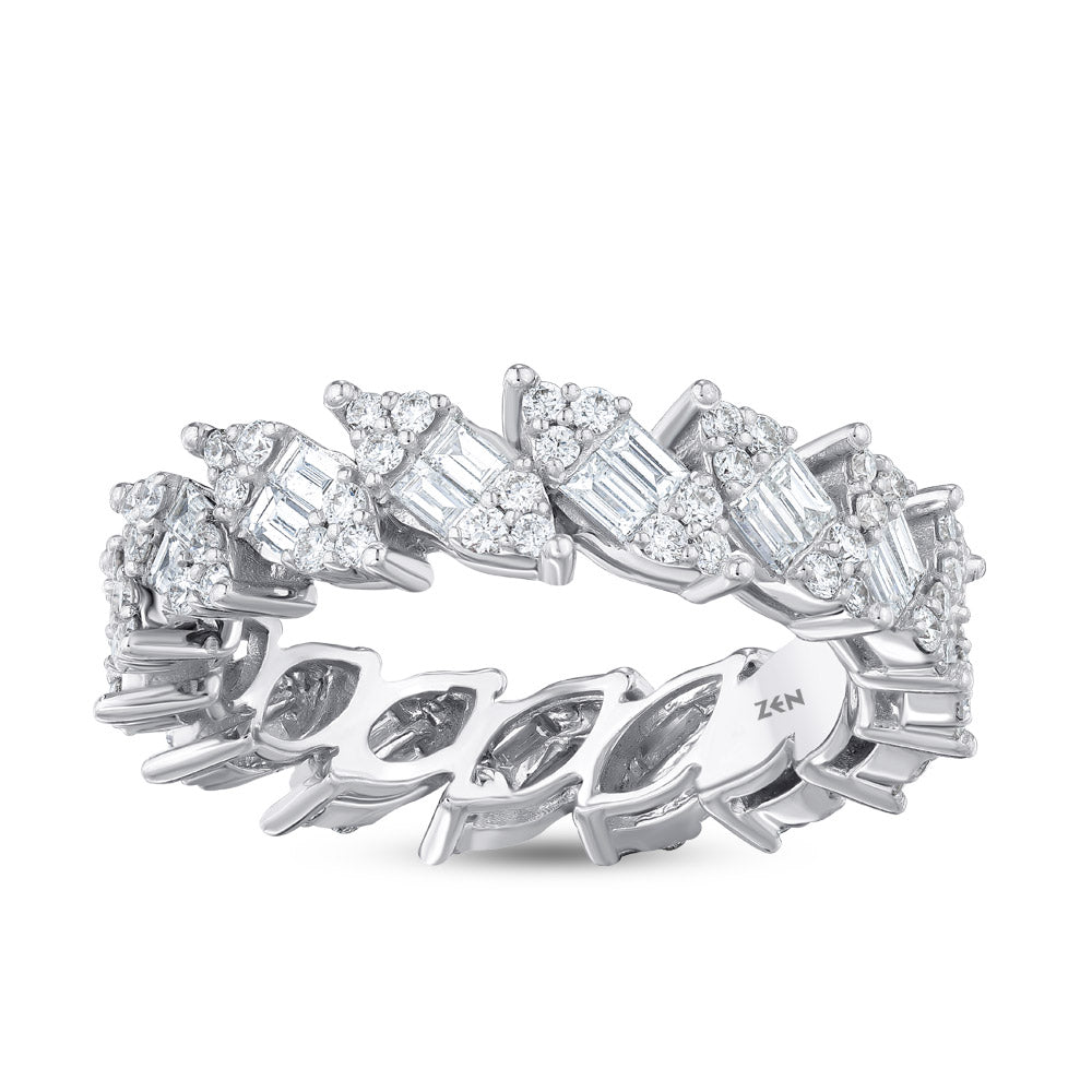 1.44 ct. Memoire Diamantring