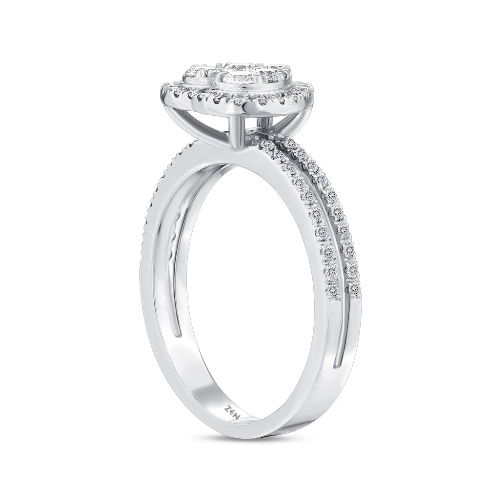 0.62 ct. Herz Diamantring