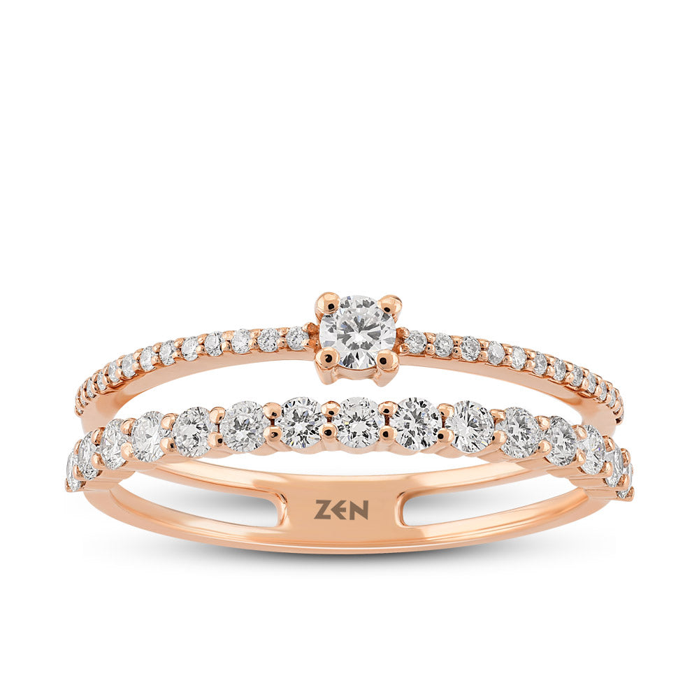0.45 ct. Duett Diamantring