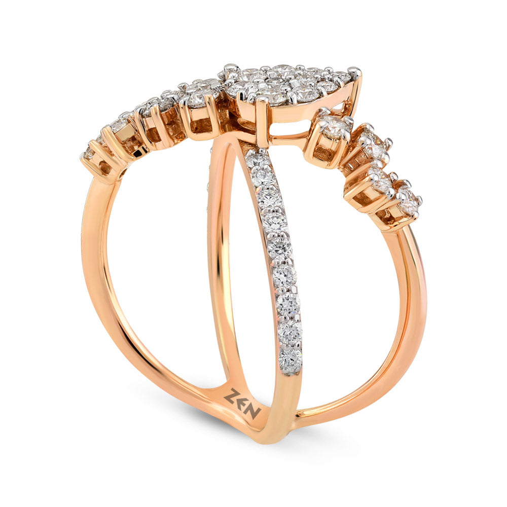 0.77 ct. Design Diamantring