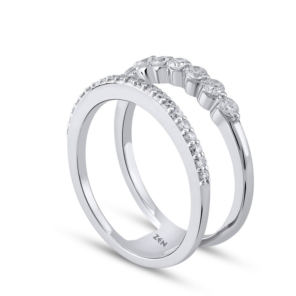 0.50 ct. Duett Diamantring