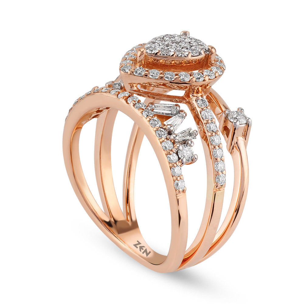 0.87 ct. Design Diamantring