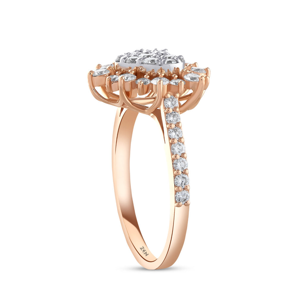 0.97 ct. Herz Diamantring