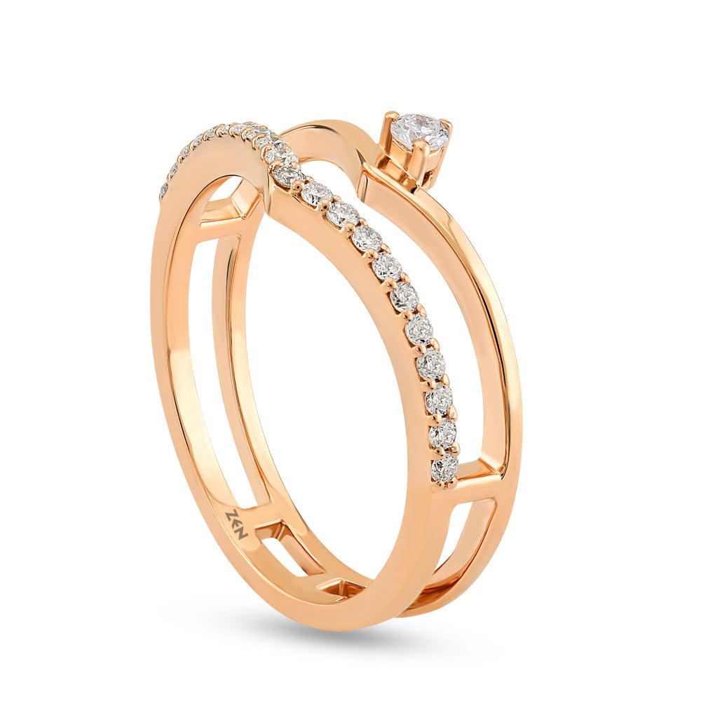 0.21 ct. Duet Diamond Ring