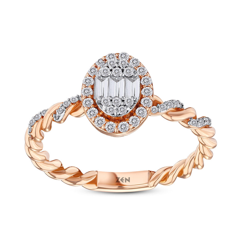 0.34 ct. Baguette Diamond Ring