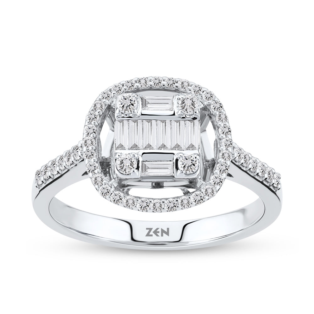 0.44 ct. Baguette Diamond Ring