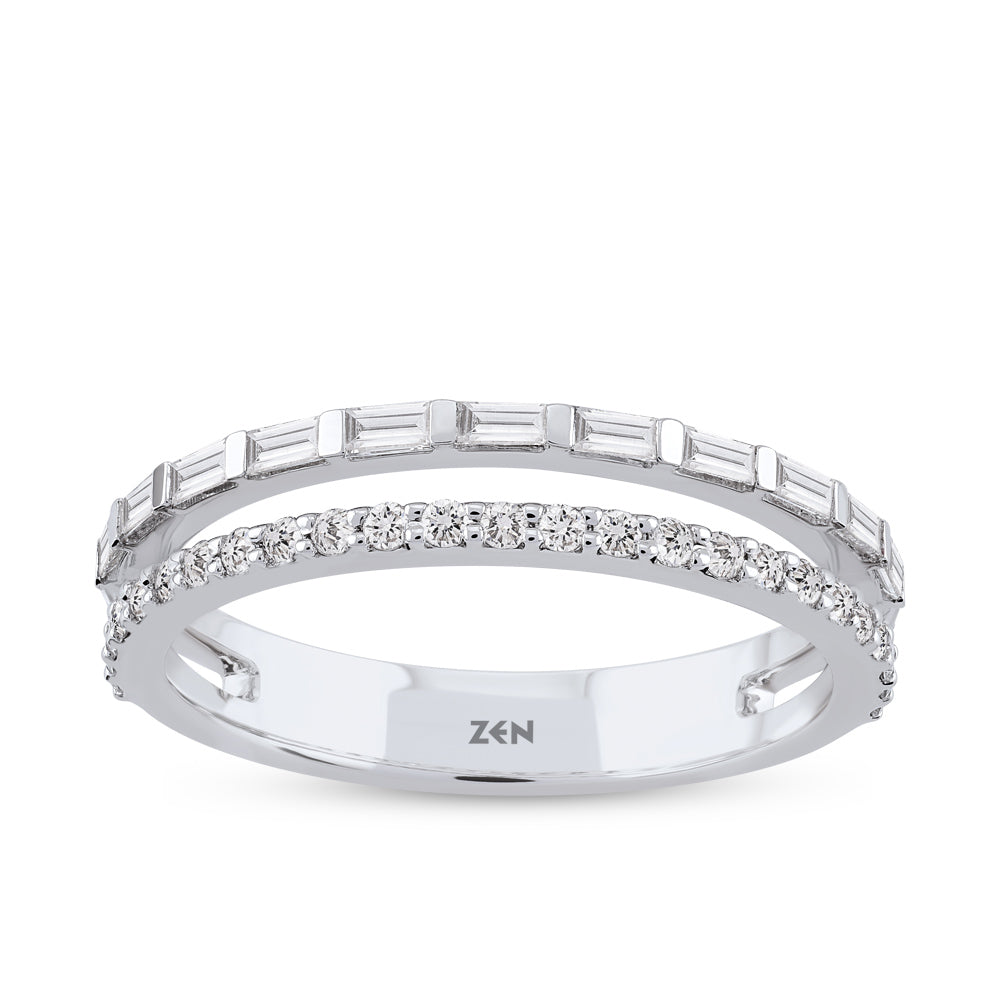 0.45 ct. Duett Baguette Ring