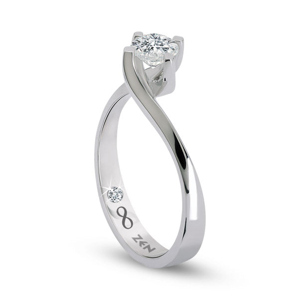 0.71 ct. Modern Diamond Engagement Ring