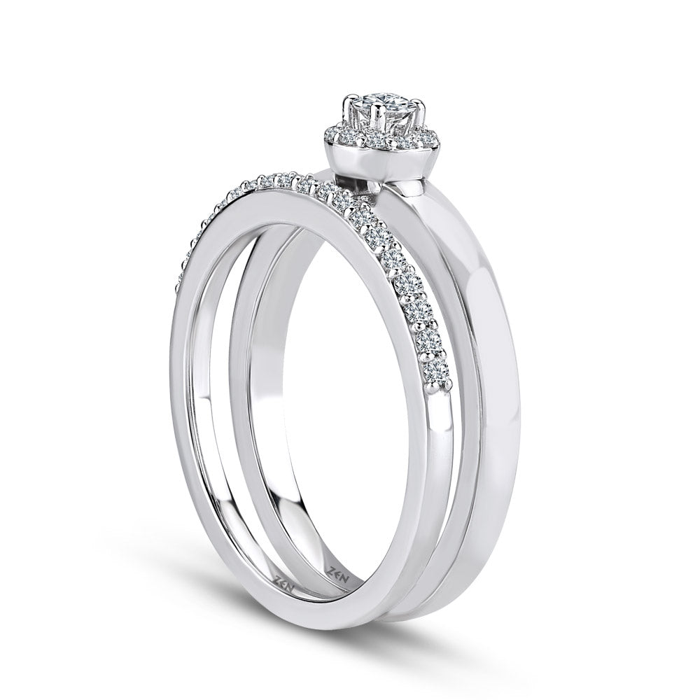 0.30 ct. Twins Engagement Diamond Ring