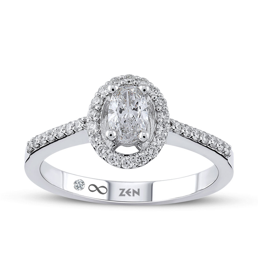 Halo Diamant Verlobungsring