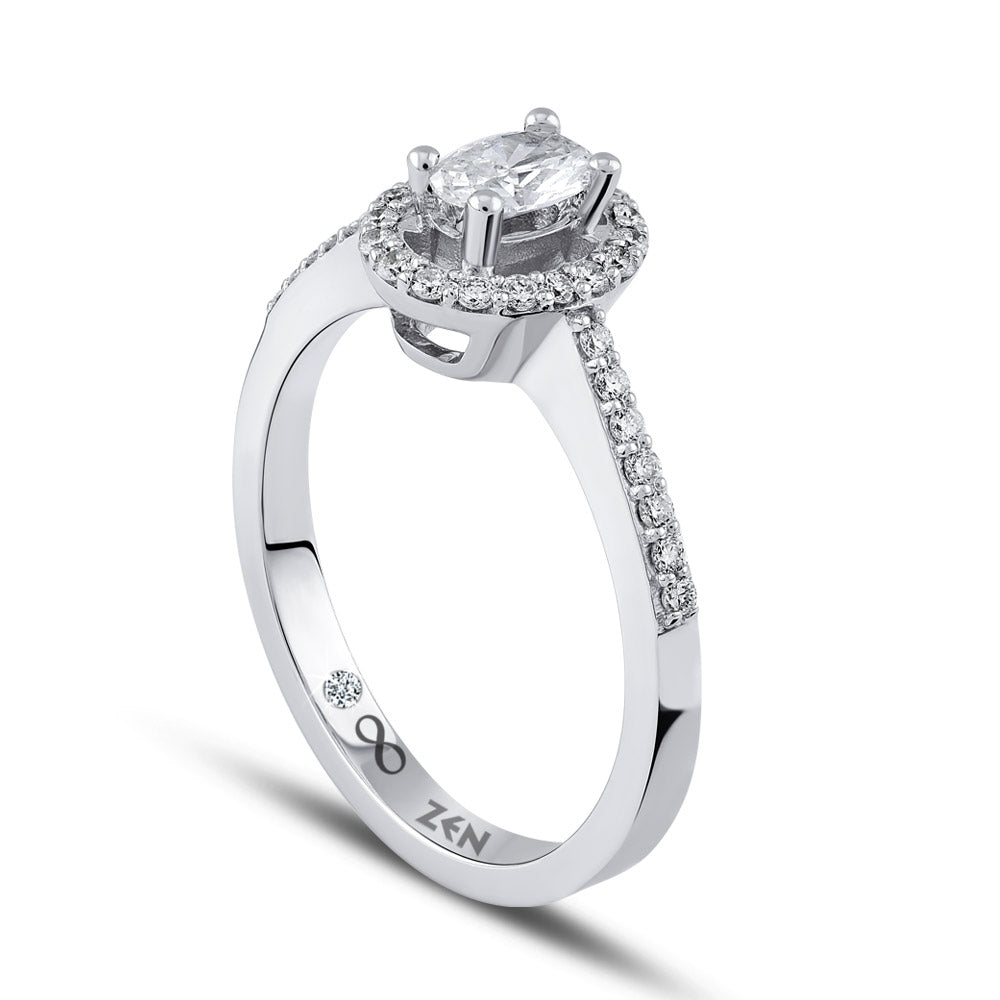 Halo Diamant Verlobungsring