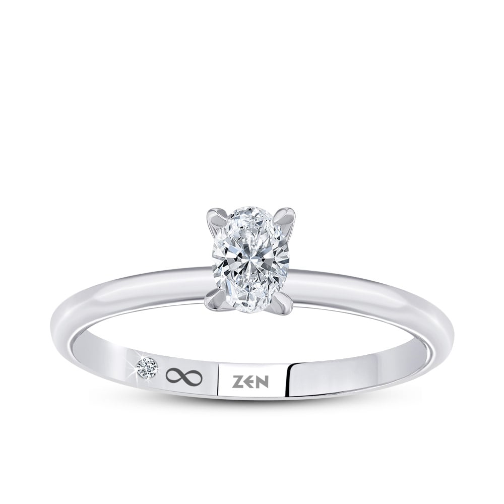 0.31 ct. Ovaler Diamant Verlobungsring