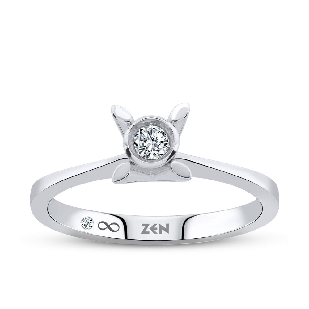 0.07 ct. Solitär Diamant Verlobungsring