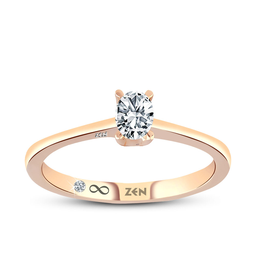 0.19 ct. Solitär Diamant Verlobungsring