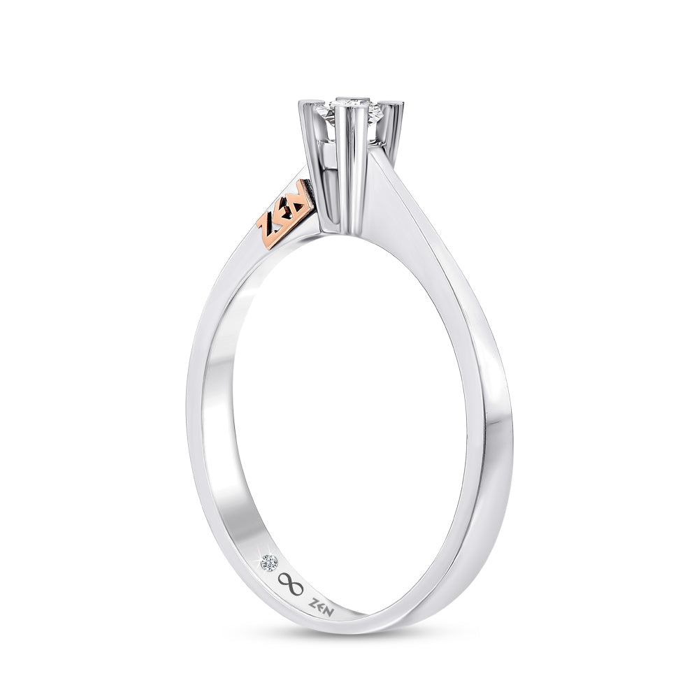 0.11 ct. Solitär Diamant Verlobungsring